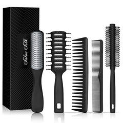 SalonSilk hairbrush vented-back speeds airflow for faster drying and smoother styling.