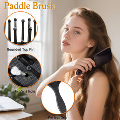 SALON SILK wide-tooth detangling comb eases tangles on all hair types