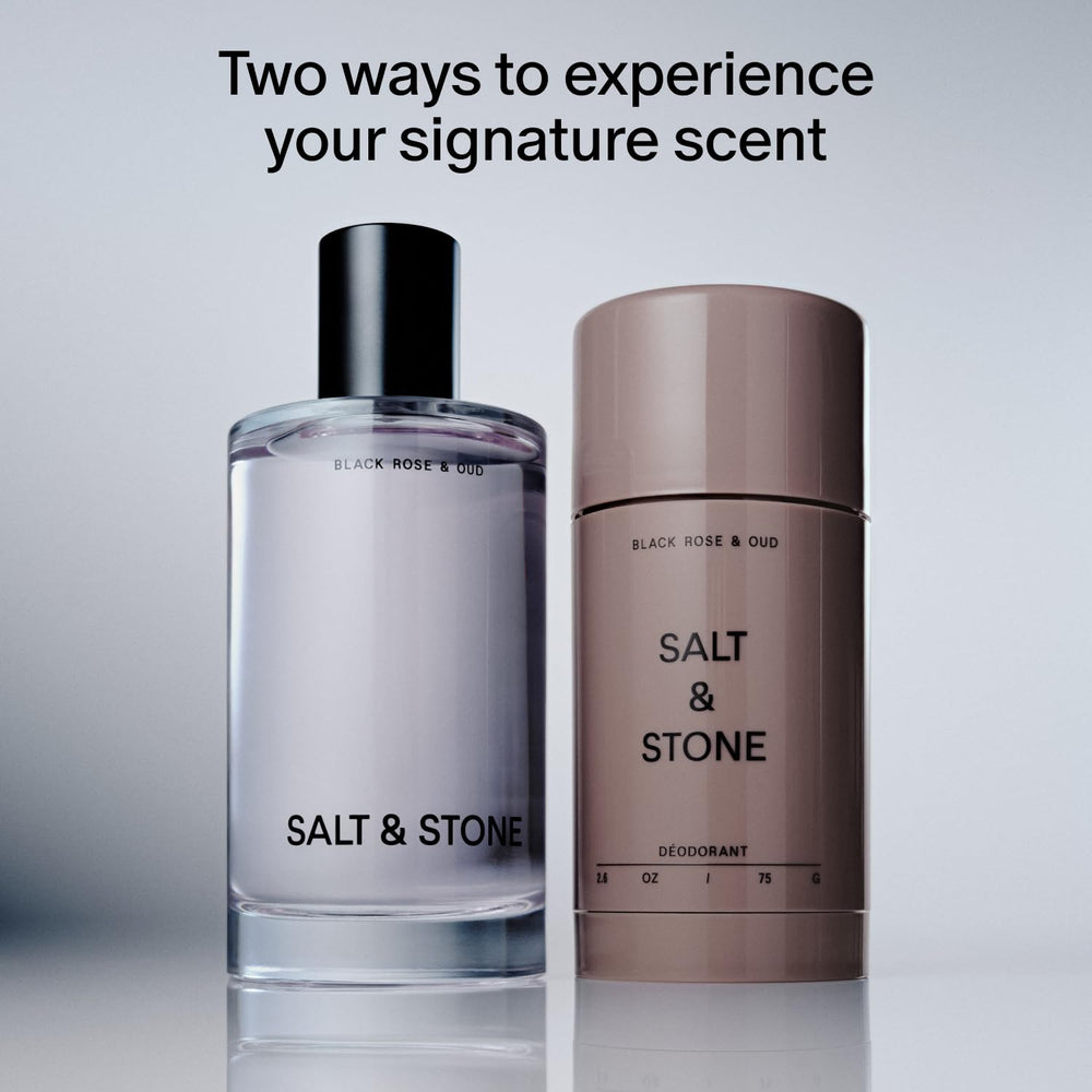 Salt & Stone 48-hour deodorant stick highlights all-day freshness.