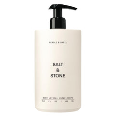 Salt & Stone Neroli Basil bottle-pump for quick absorption and daily hydration.