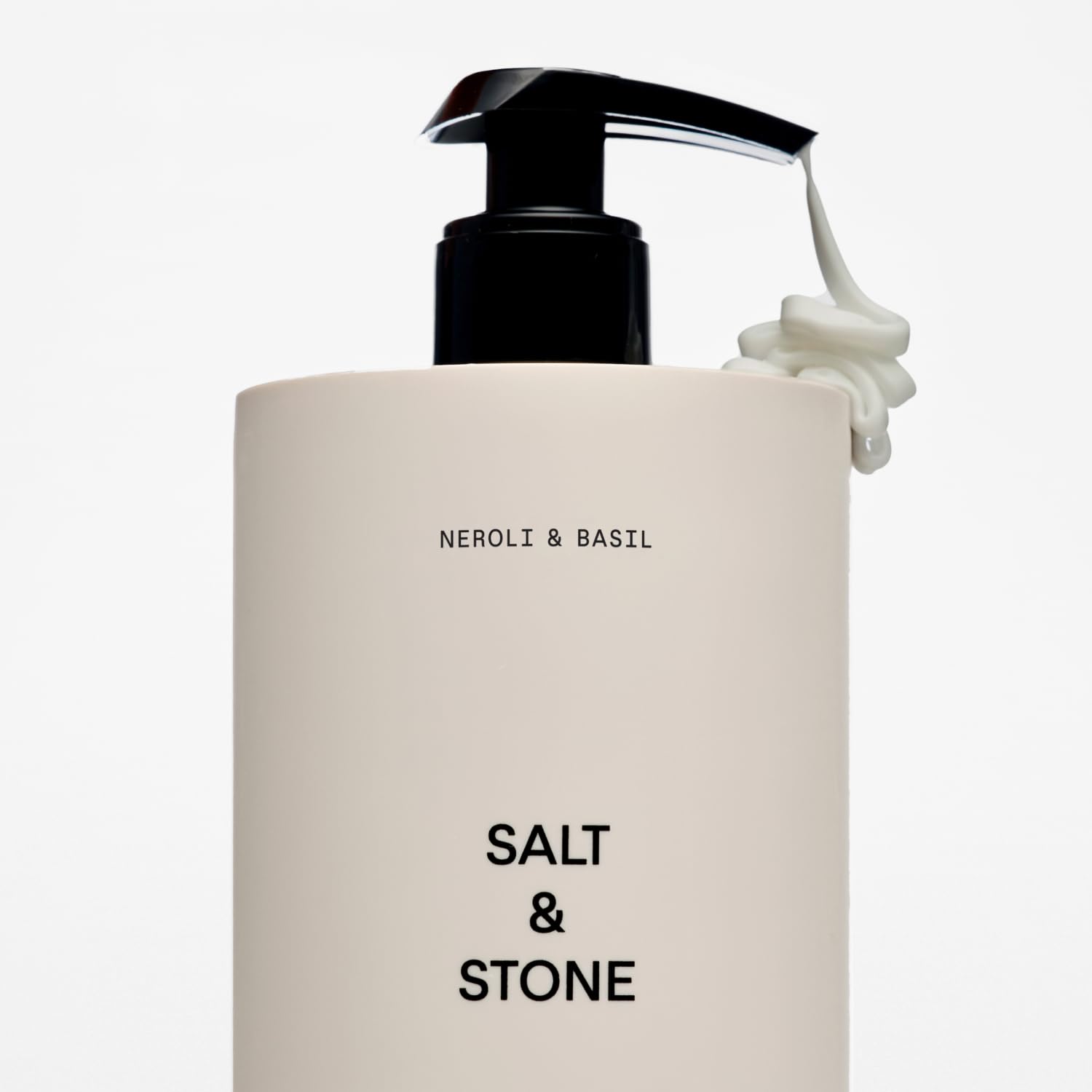 Salt & Stone Neroli Basil vegan cruelty-free packaging label.
