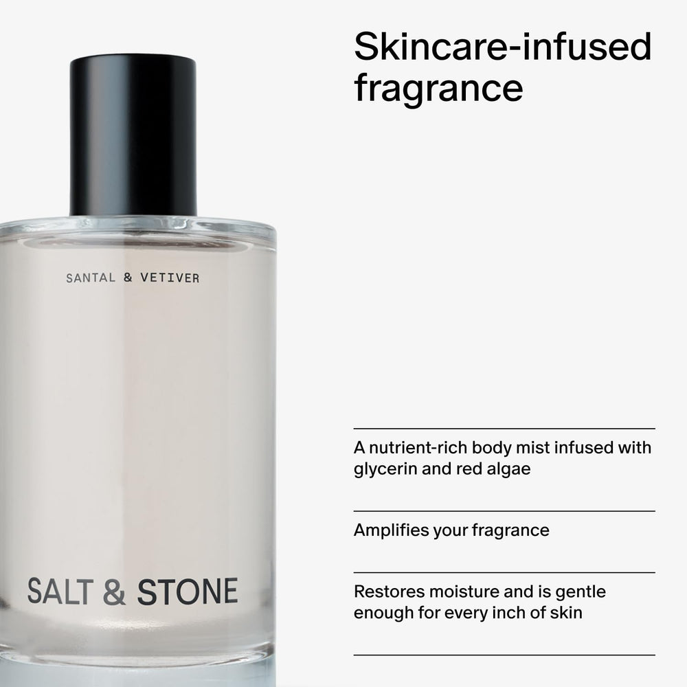 Salt & Stone Signature Scent Duo in-use application for fresh scent layering.