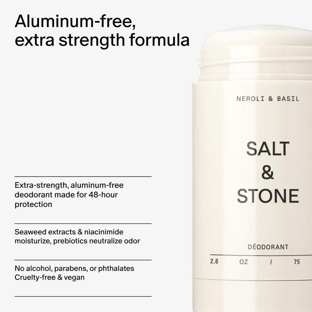 Salt & Stone hyaluronic-acid moisturizing feature portrait emphasizes skin-loving hydration.