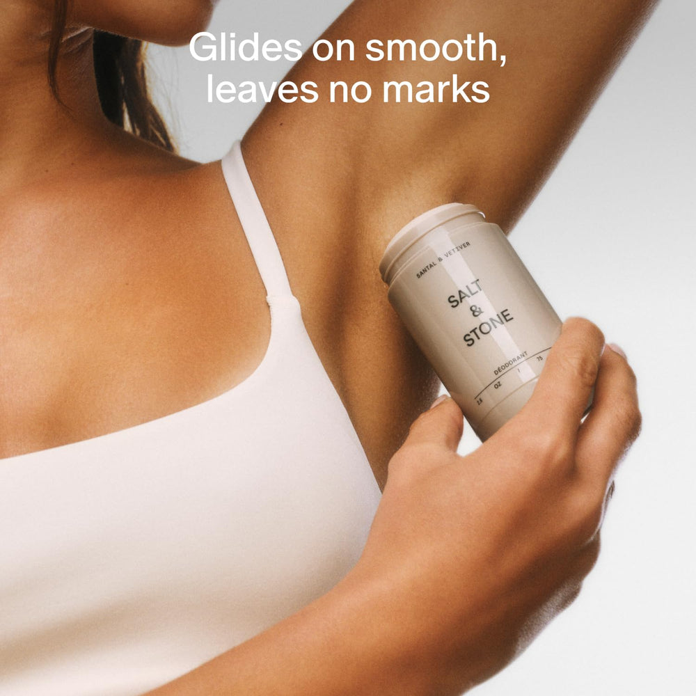 Salt &amp; Stone aluminum-free deodorant stick with long-lasting protection