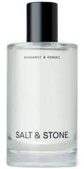 Salt & Stone body mist bottle front—bergamot-hinoki fragrance for daily hydration and scent.