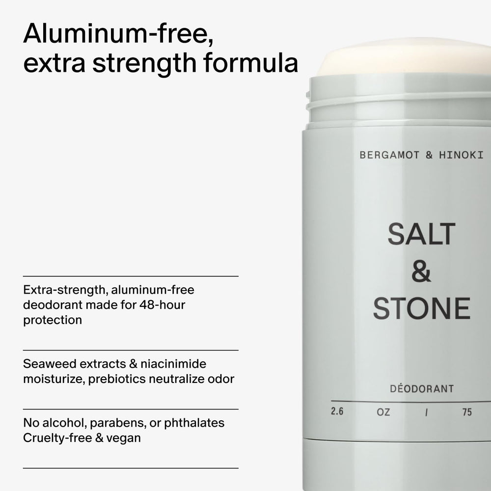 Salt & Stone bergamot-hinoki scent evokes crisp morning aroma.