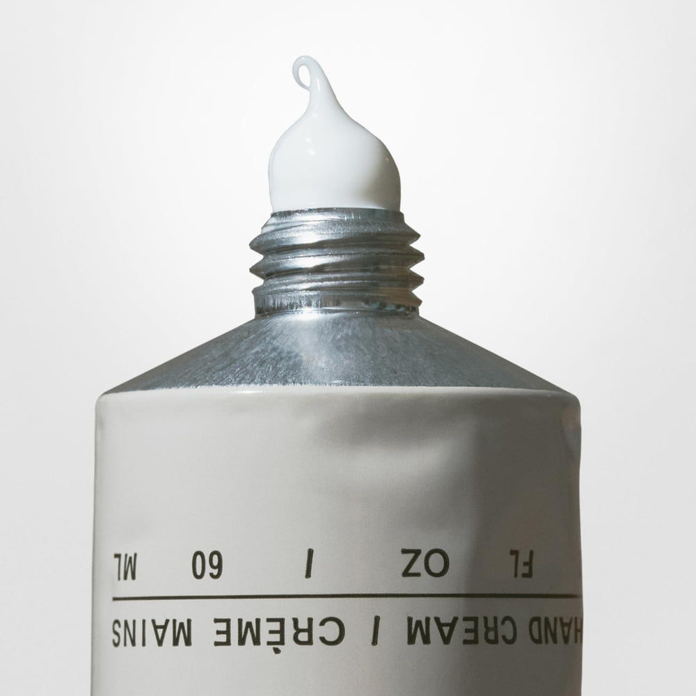 Salt & Stone Hand Cream vegan and cruelty-free certification label visible.