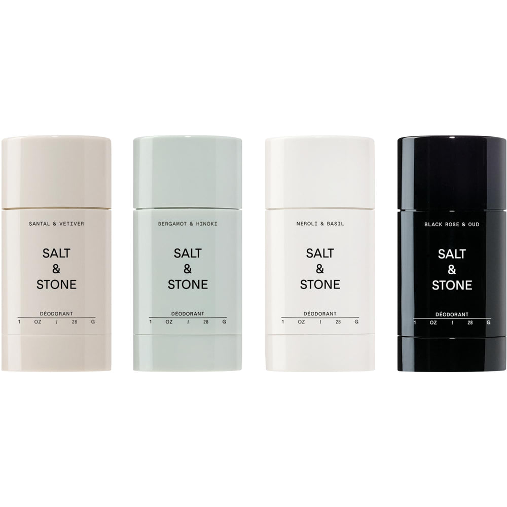 Salt &amp; Stone mini discovery set packaging ideal for trying four scents