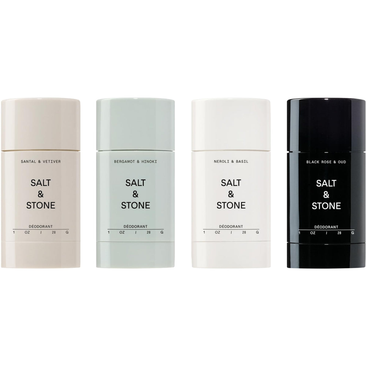 Salt &amp; Stone mini discovery set packaging ideal for trying four scents