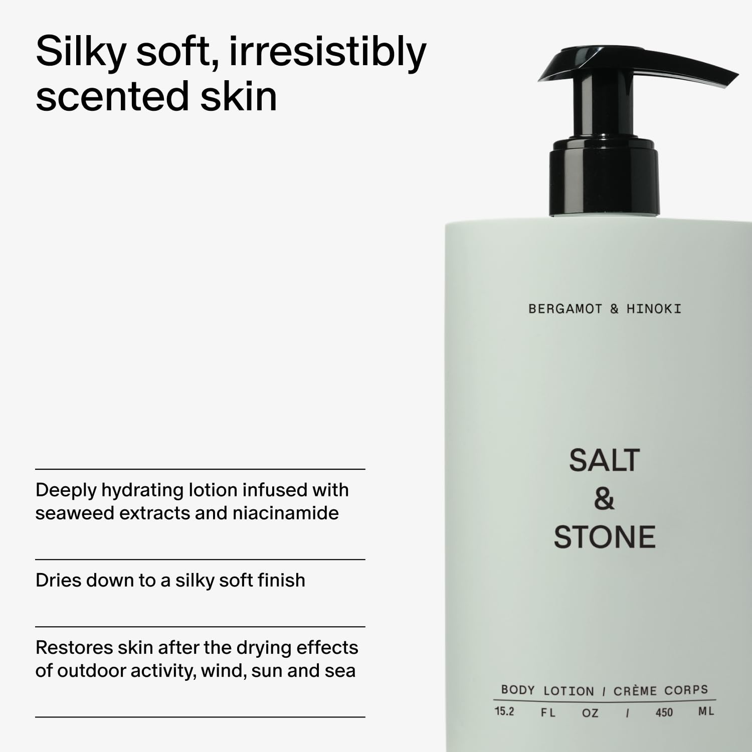 Salt & Stone bergamot-hinoki scent note evokes refreshing mood