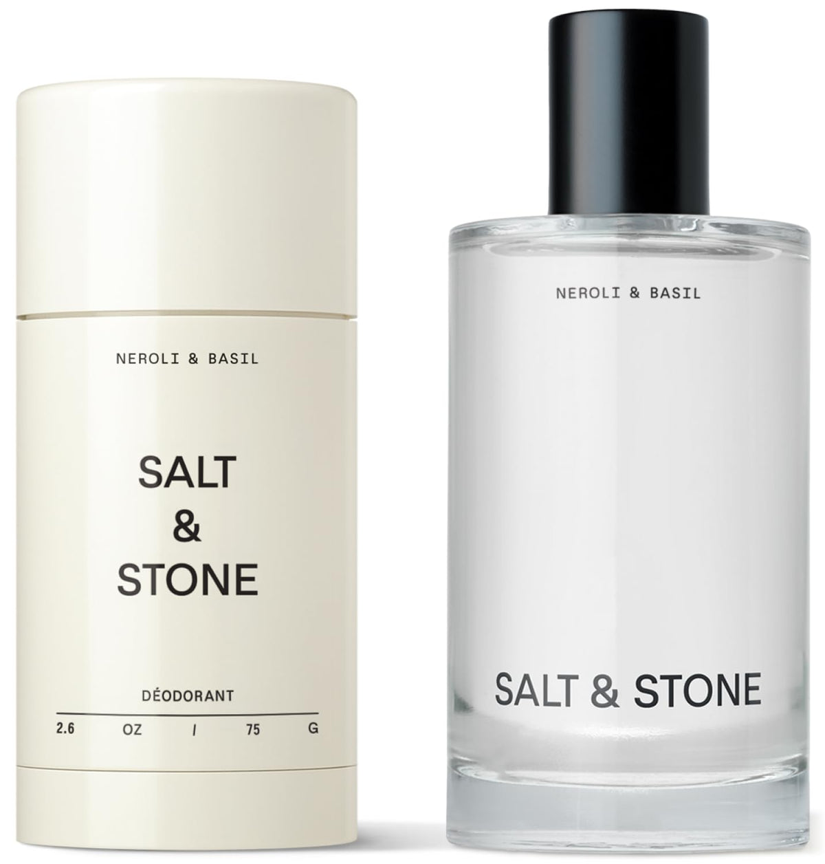 Salt & Stone Signature Scent Duo Set box front for long-lasting freshness
