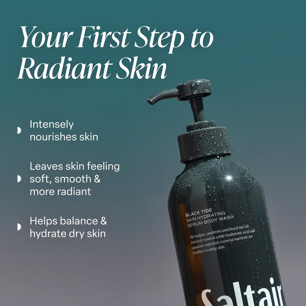 Saltair Black Tide two-pack display shows value and easy refills