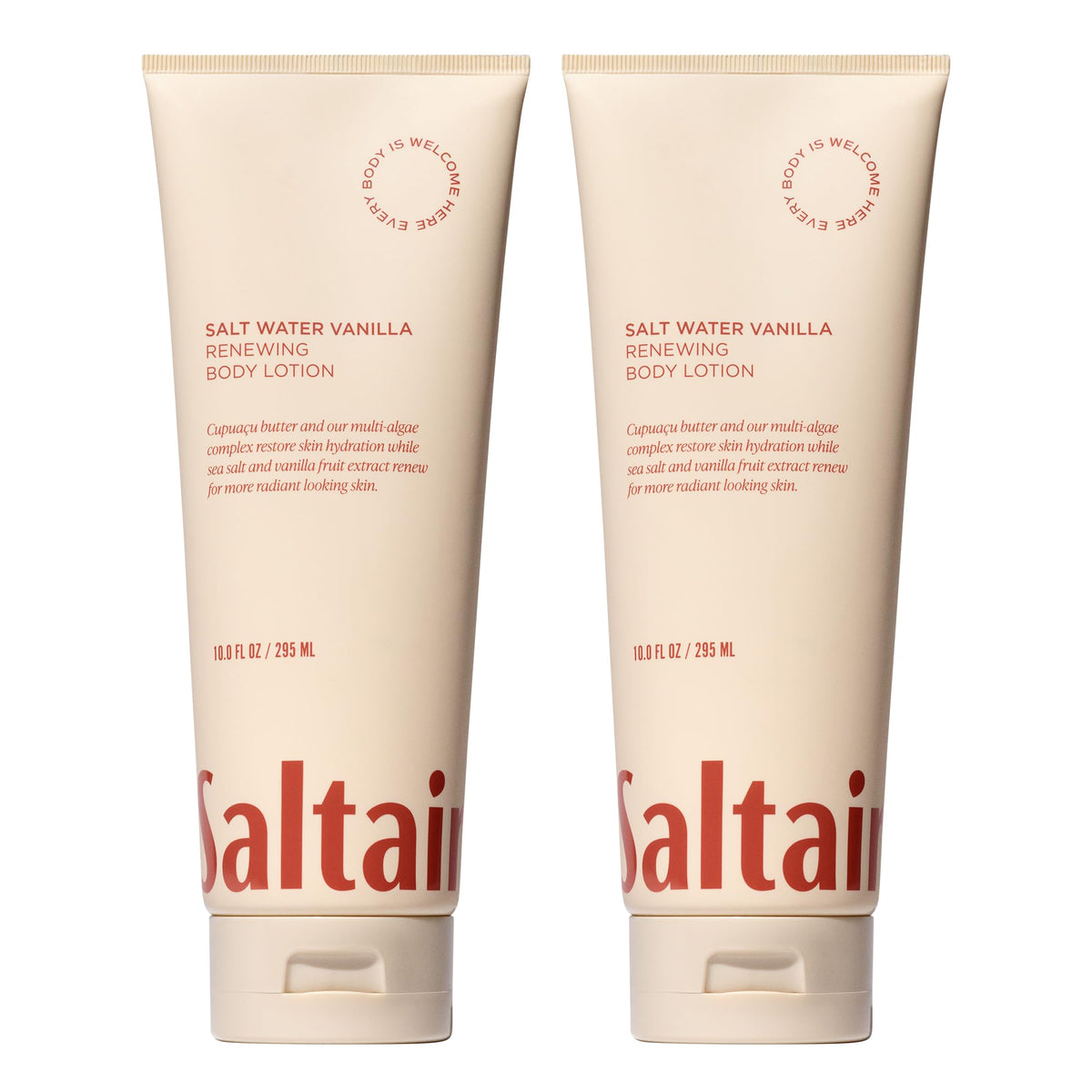Saltair Body Lotion 2-pack tubes for everyday hydration and soft skin.