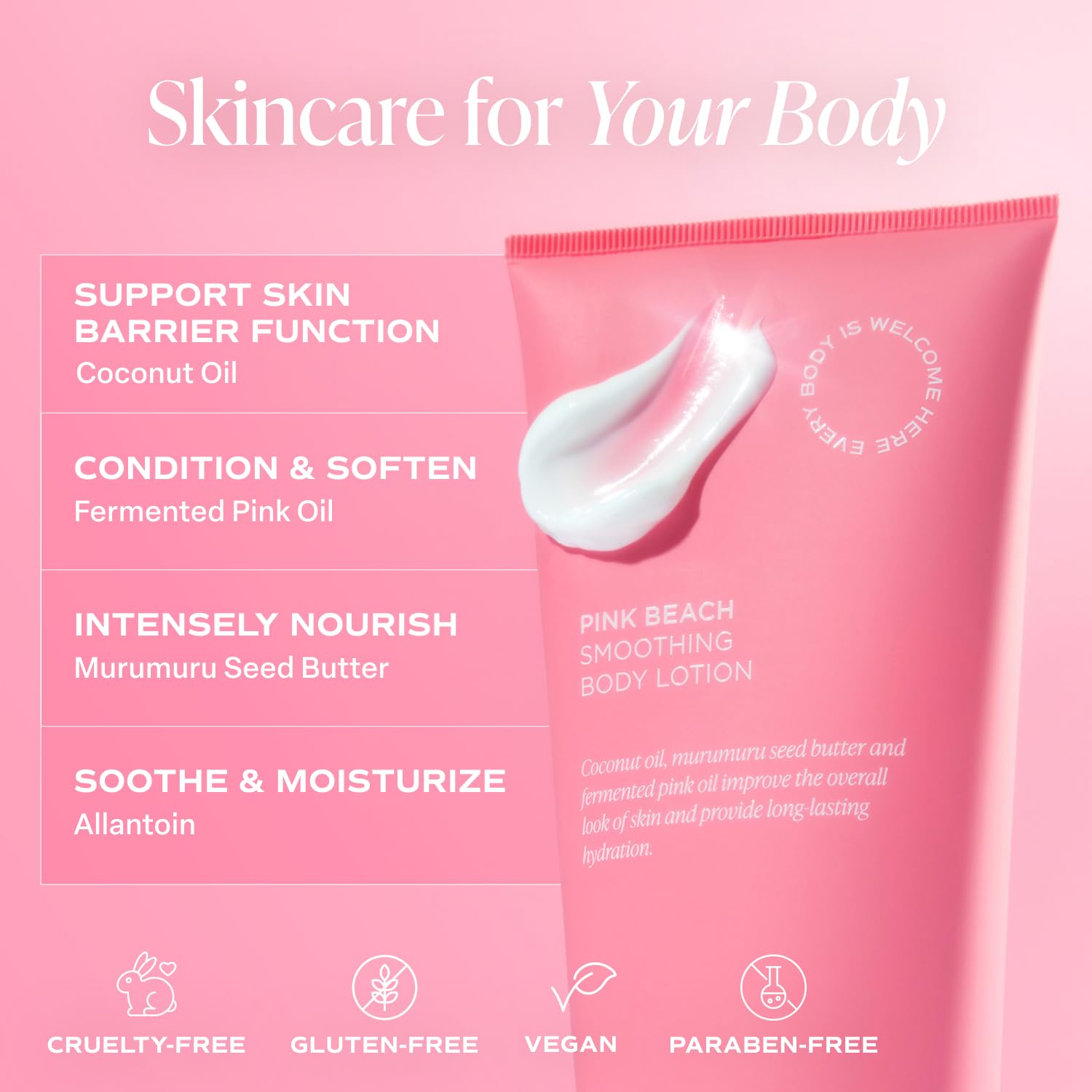 Saltair lotion with coconut and murumuru butter for smoothing skin