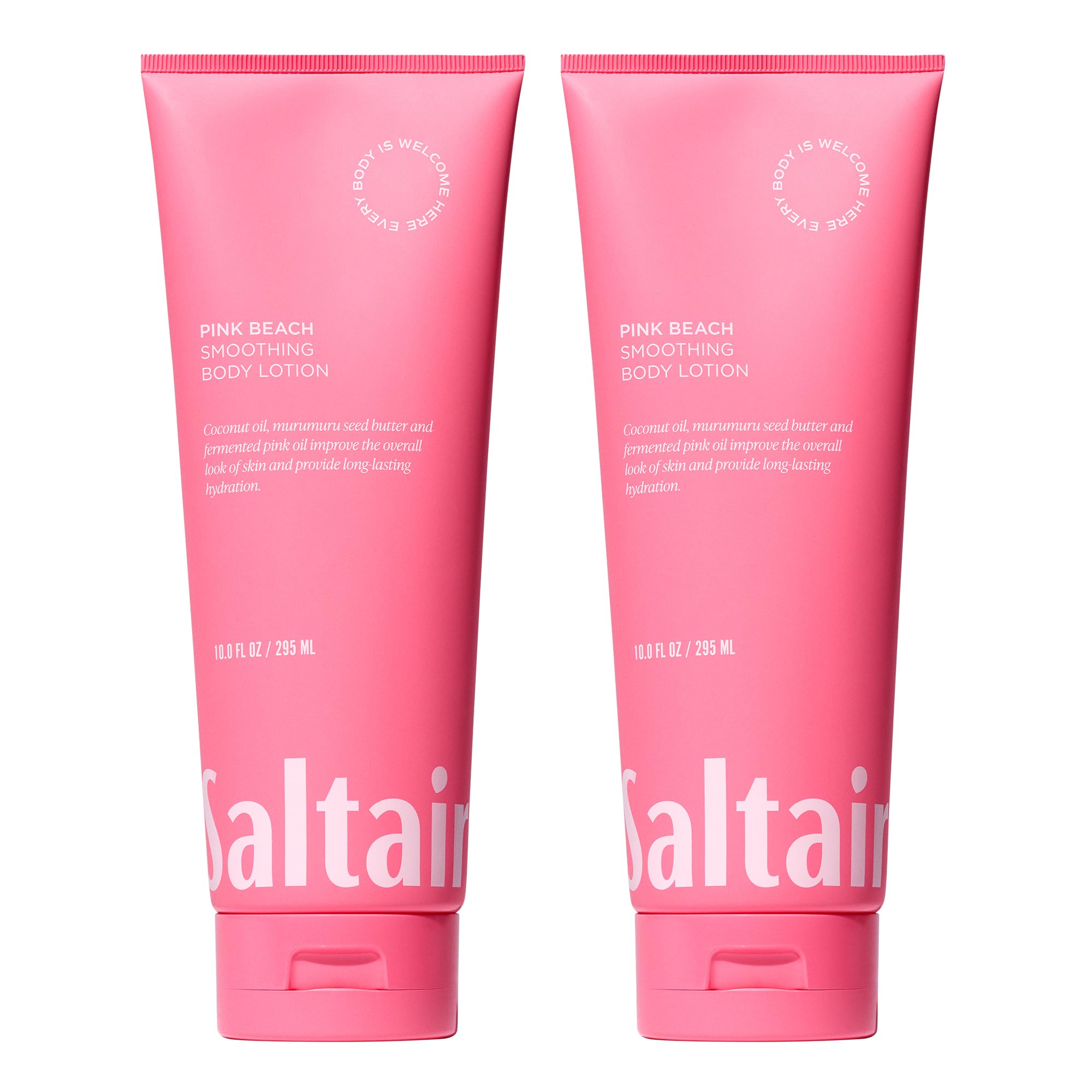 Saltair Pink Beach body lotion pack: two 10oz tubes for everyday hydration