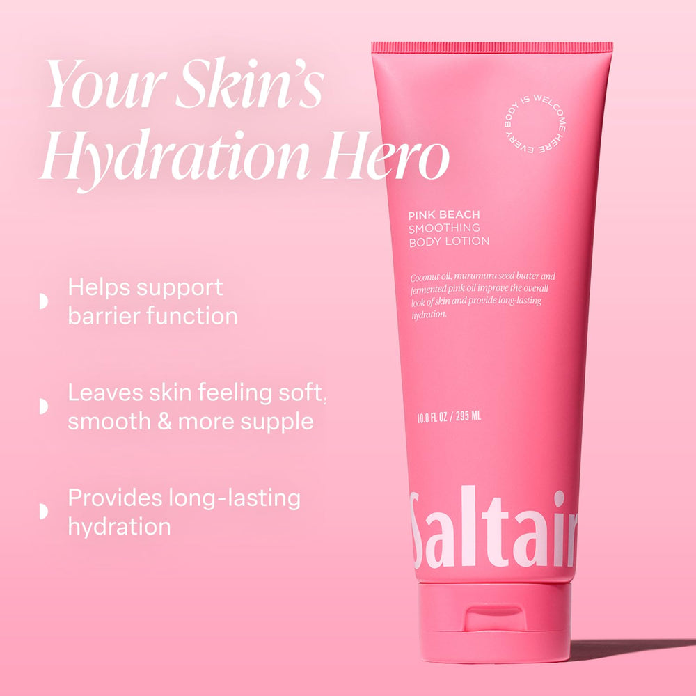 Saltair Pink Beach tubes close-up shows creamy texture