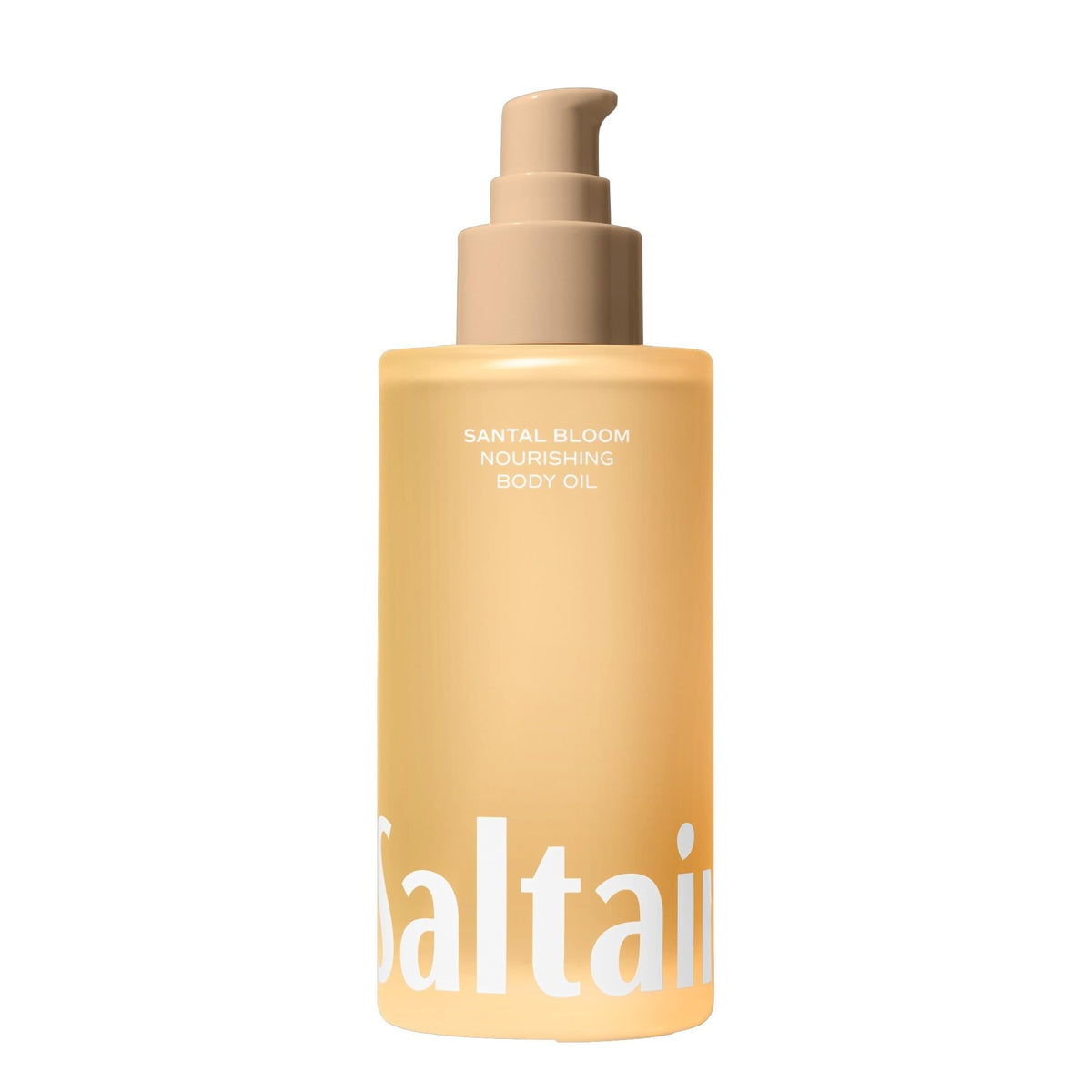 Saltair Body Oil bottle with pump delivers luxurious hydration for daily skin care.