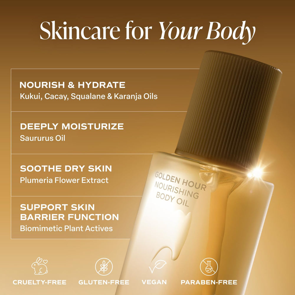 Saltair Body Oil blend of Kukui Moringa and Squalane for nourishment