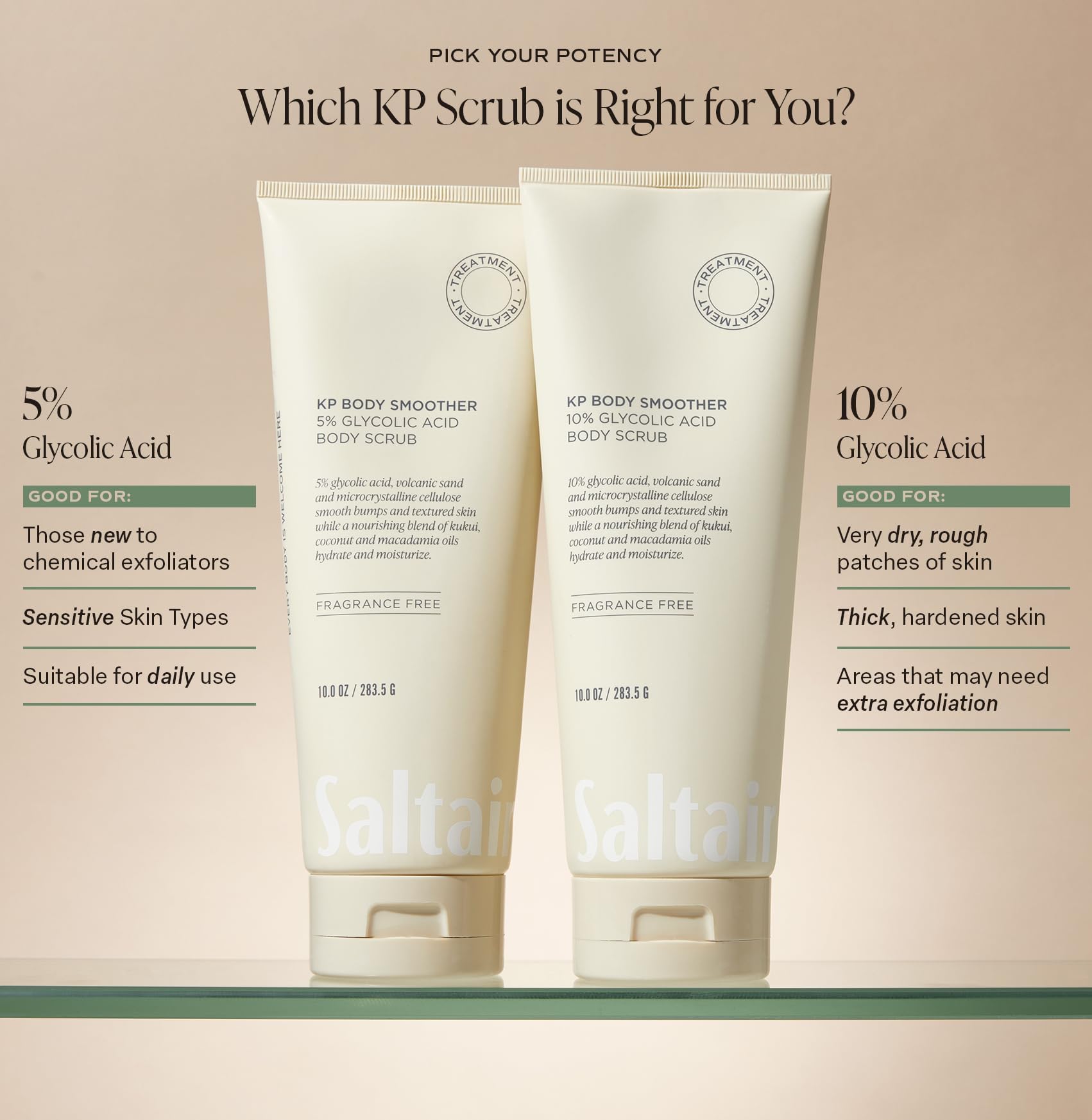 Saltair KP Body Scrub moisturizing oils image emphasizing nourishing hydration during use