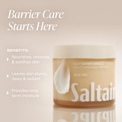 Saltair multi-lipid butter texture closeup highlighting creamy, quick-absorption moisture