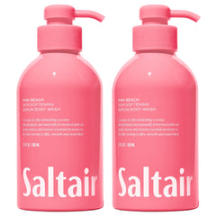 Saltair Pink Beach body wash two pump bottles deliver creamy, hydrating lather.