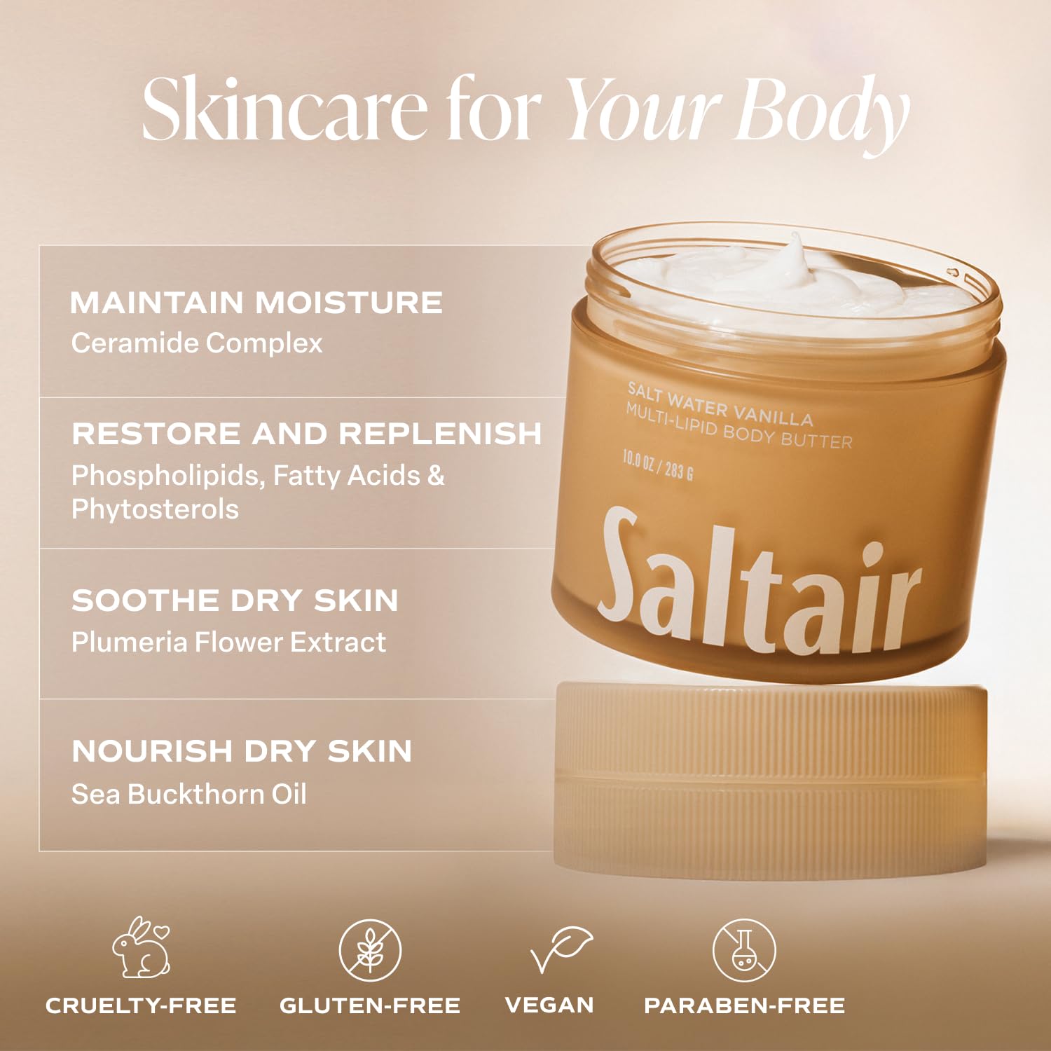 Saltair salt-water-vanilla fragrance swirl conveying coastal scent experience