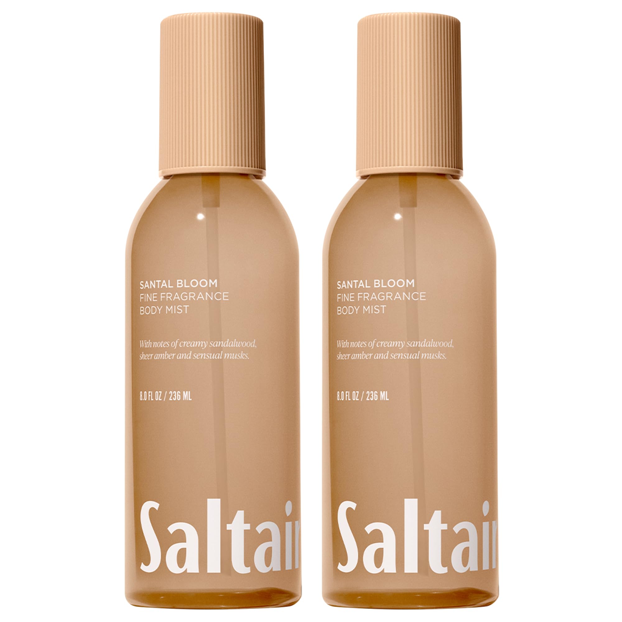 Saltair Santal Bloom two-pack bottles on display for long-lasting daily fragrance.