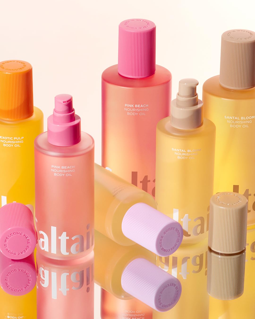 Saltair Santal Bloom being applied after shower for soft, radiant skin.