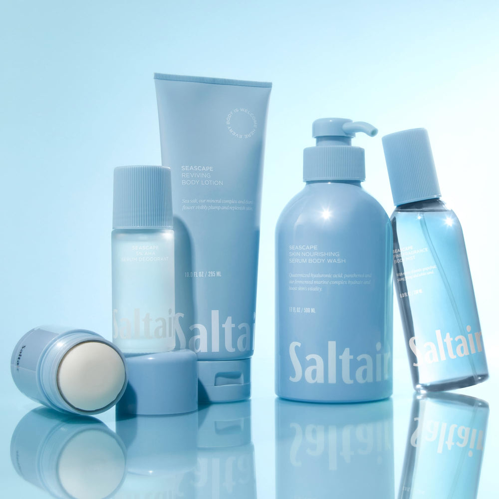 Saltair Seascape grapefruit-ylang-ylang notes on product image for refreshing coastal scent