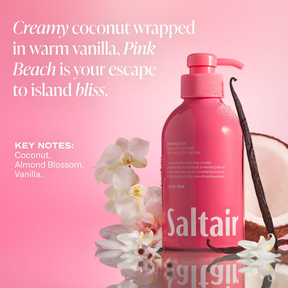 Saltair Shower ambience on rack—spa-like home shower routine.