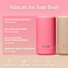 Saltair Skincare Deodorant glide showcases smooth, residue-free application.