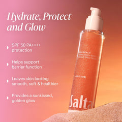Saltair SPF Body Oil on arm shows quick-absorbing, lightweight SPF protection.