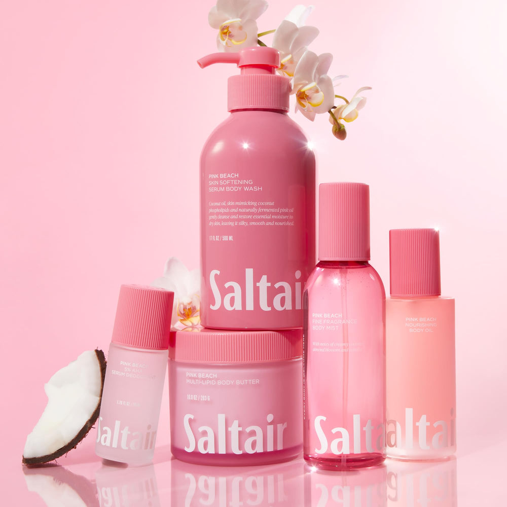 Saltair two-pack convenience makes daily showers easier and enjoyable.