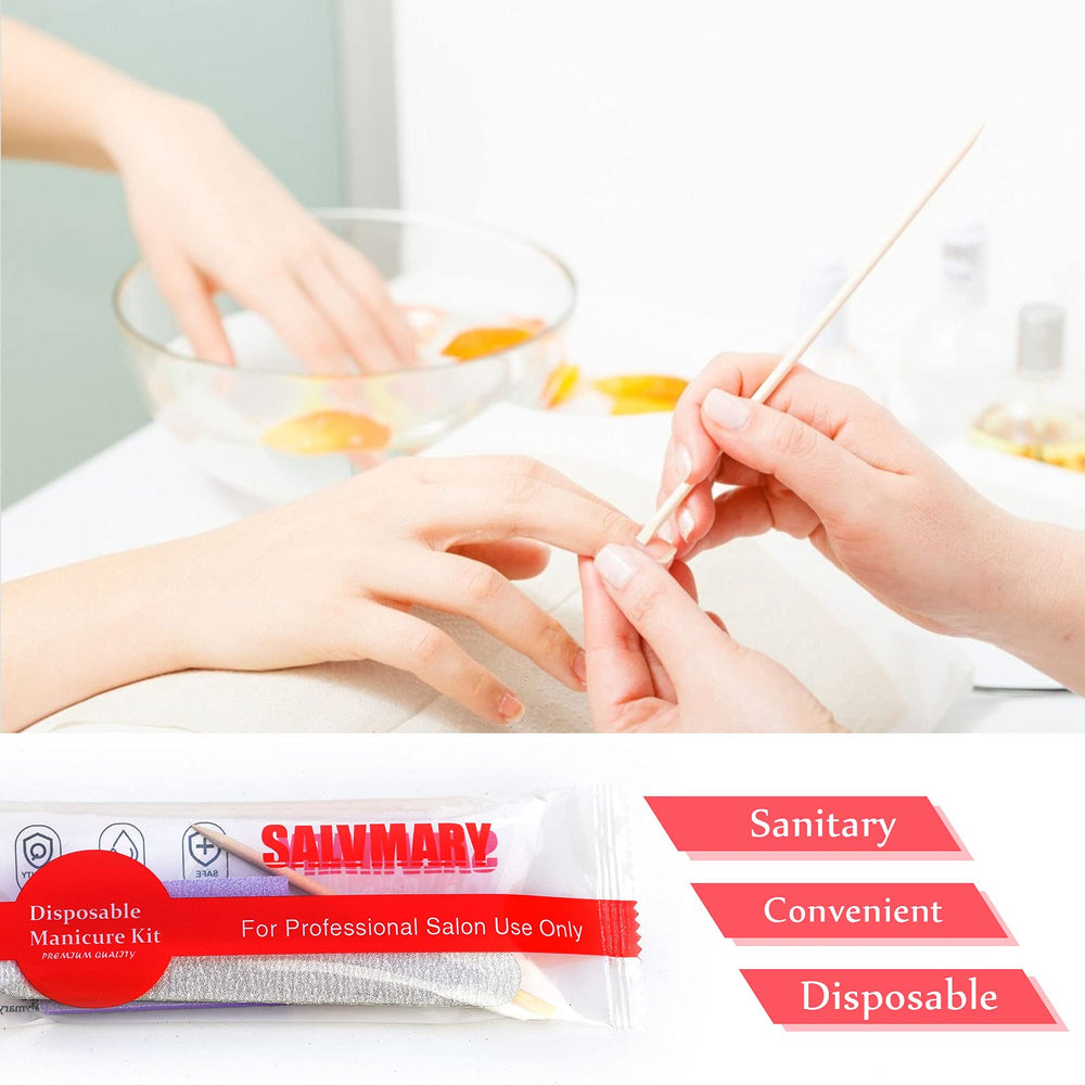 SALVMARY disposable manicure kit offers hygienic, convenient service for salons or spas.