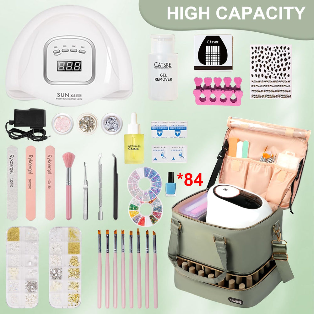 Sambois nail polish organizer bag suitcase strap makes travel easier