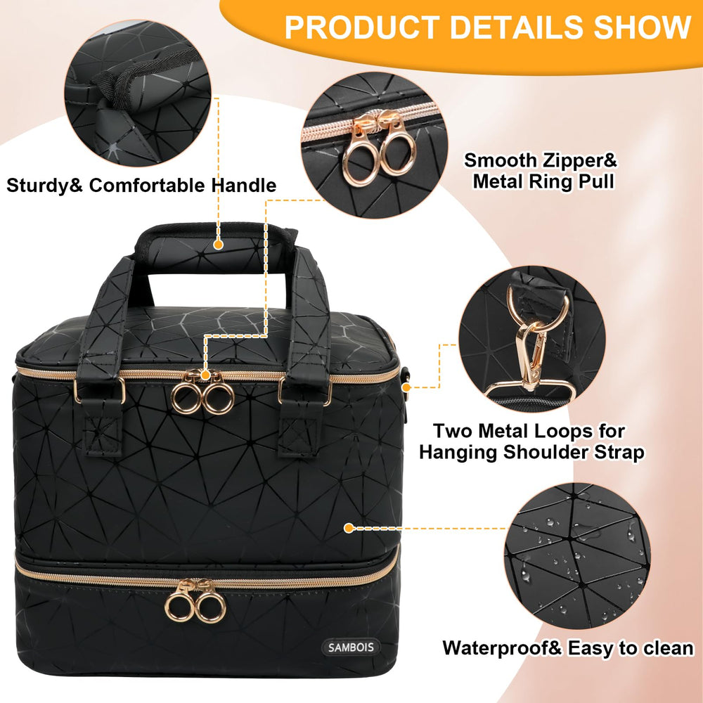 Sambois PU leather material is water-resistant and durable for daily use.