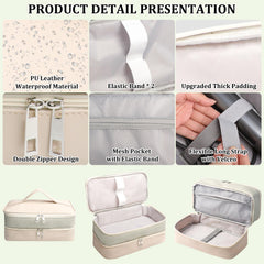 Sambois travel case dimensions 13.4 by 6.5 by 6 inches enable compact packing.