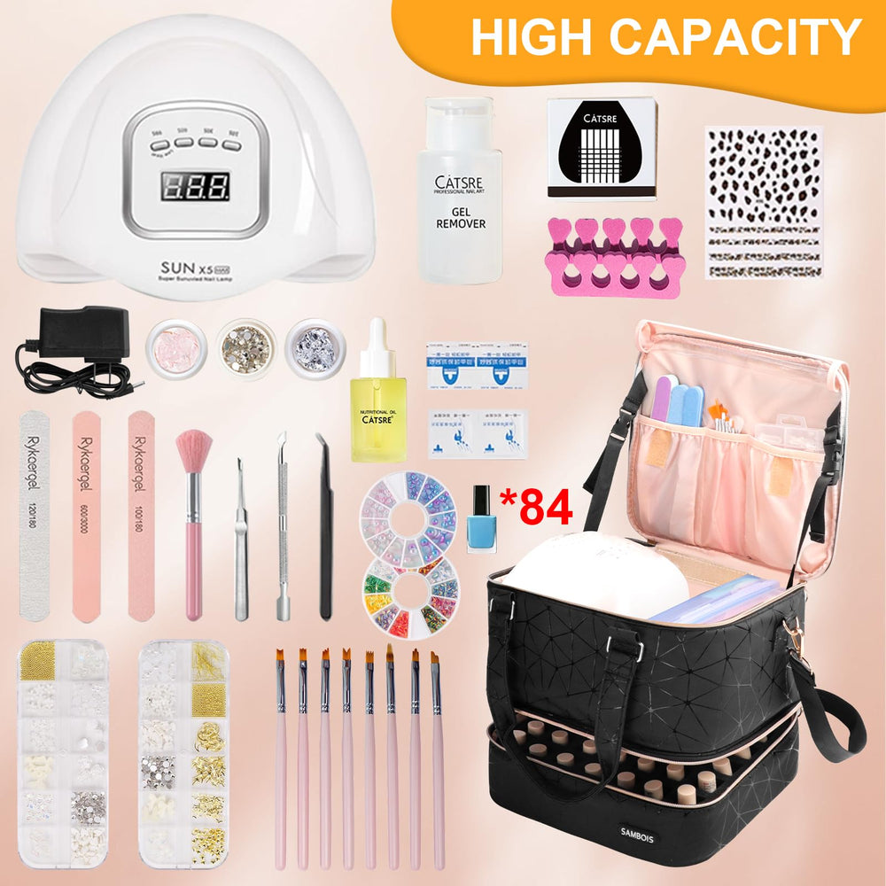 Sambois travel-friendly nail kit case designs for organized professionals on the move.