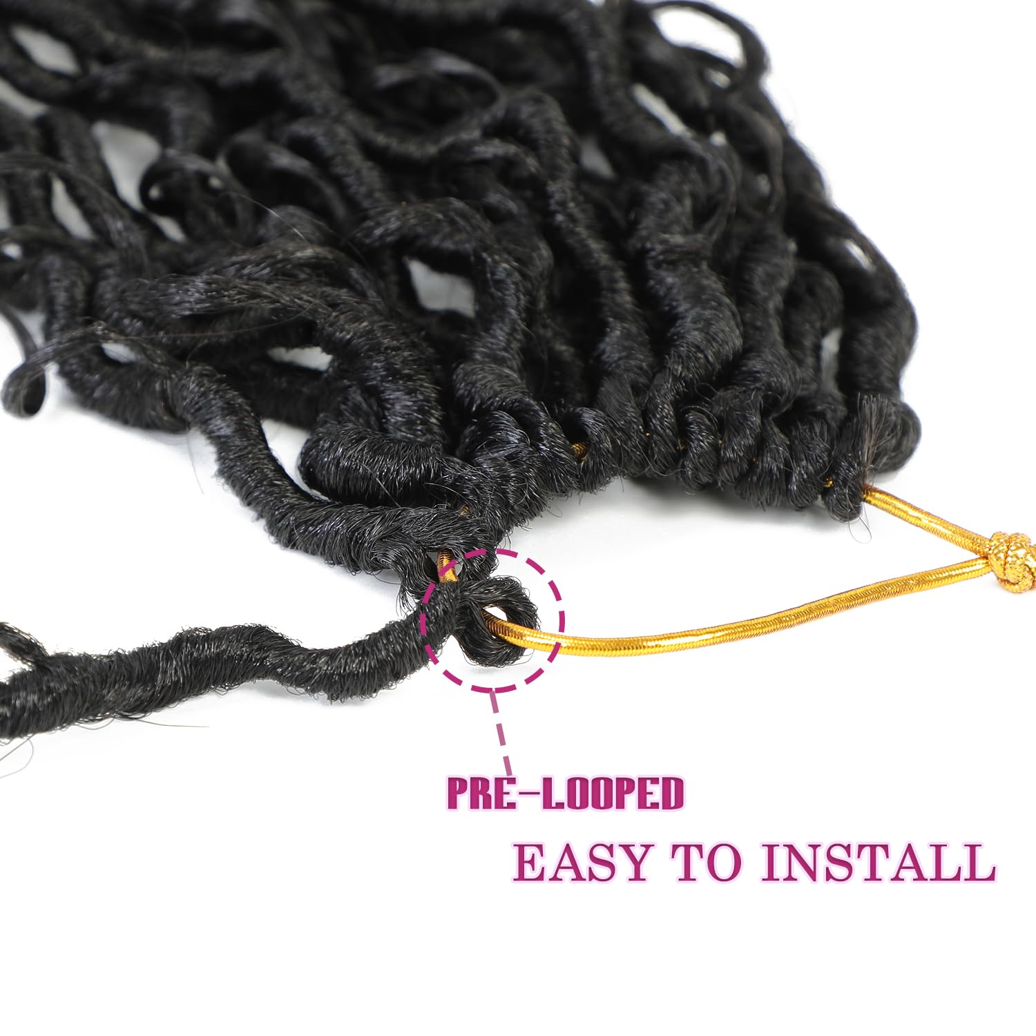 SAMBRAID Goddess Locs are 100% synthetic with a handmade look and easy care.