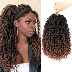 SAMBRAID Goddess Locs 14in pack hero image shows full-head ready protective crochet style.