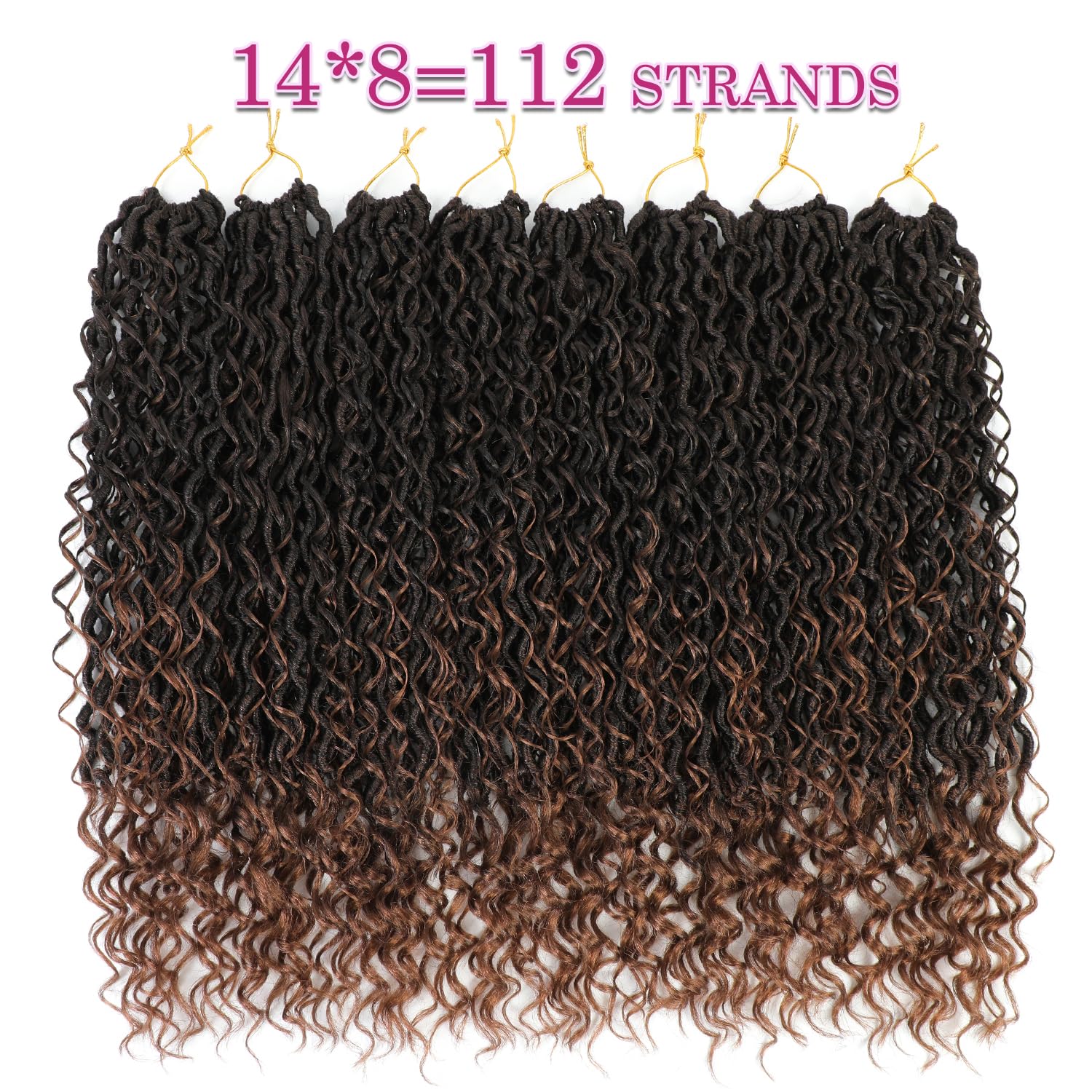 SAMBRAID Goddess Locs 18inch 1B-T1B27 color blend for versatile looks.
