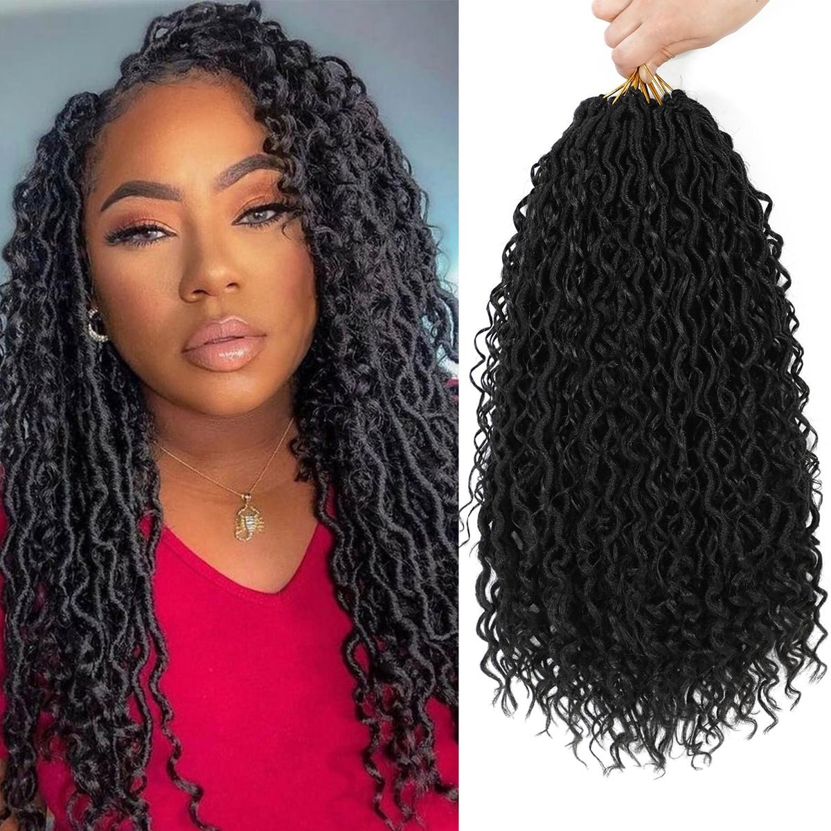 SAMBRAID Goddess Locs 8 packs offer full head coverage with boho-inspired style.