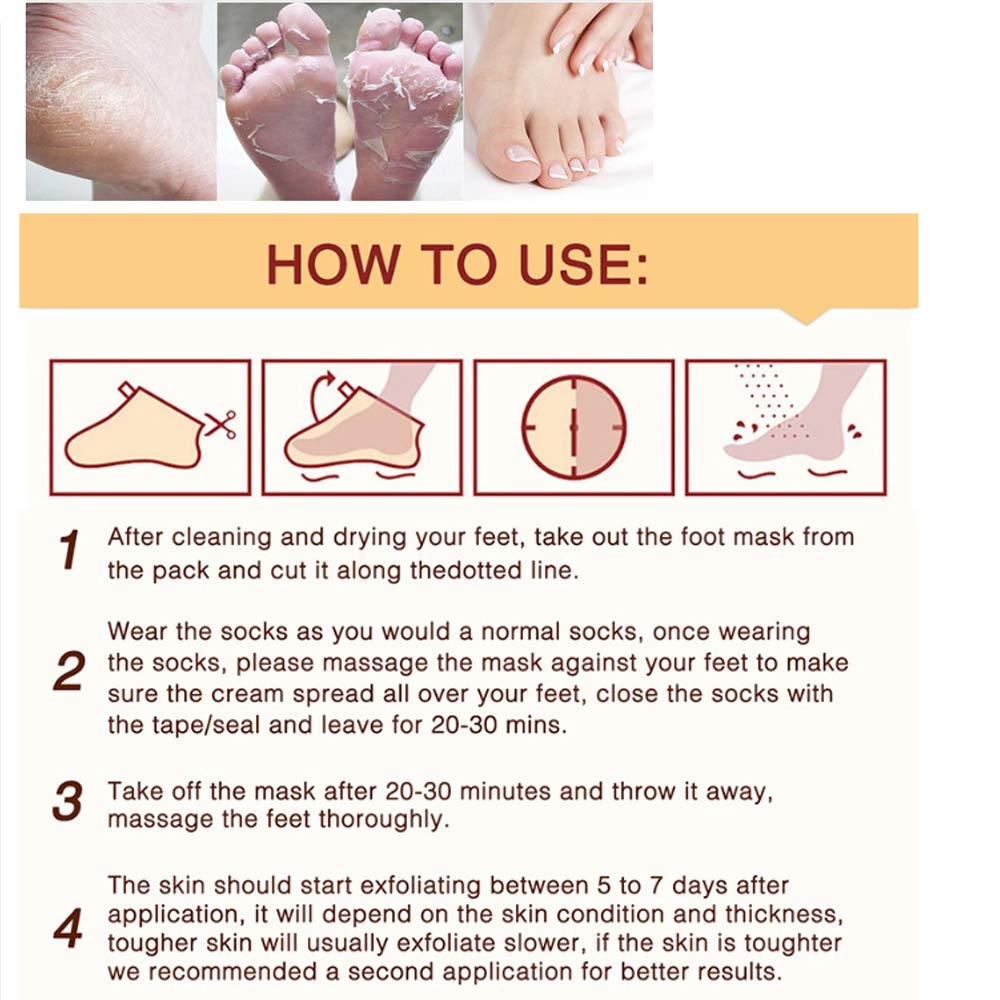 Sameriver lavender foot peel kit at-home routine for callus repair and dry skin.