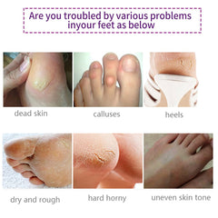 Sameriver foot peel mask lavender application worn with socks boosts absorption.