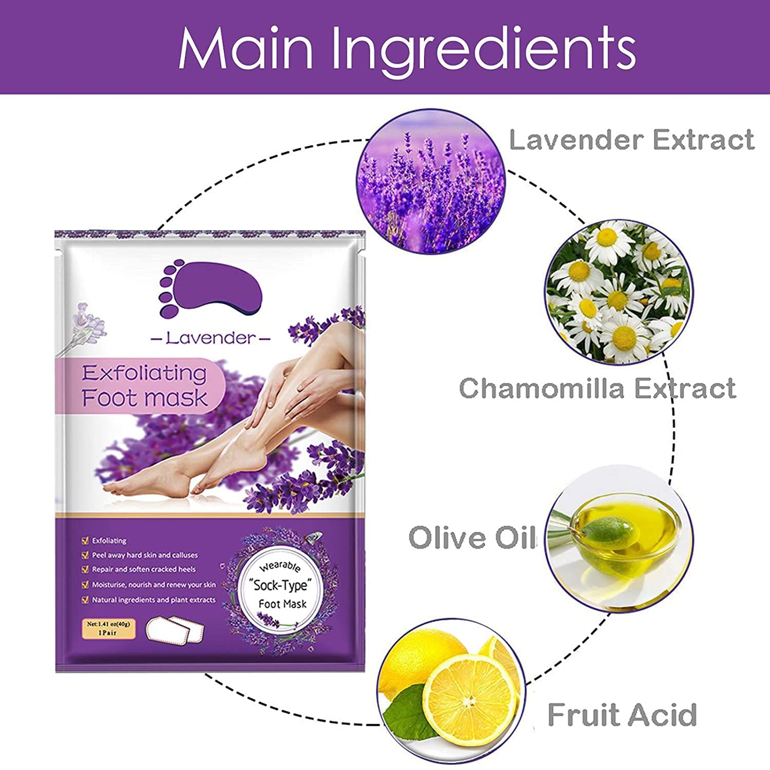 Sameriver lavender scent adds spa-like aromatherapy during home foot care.