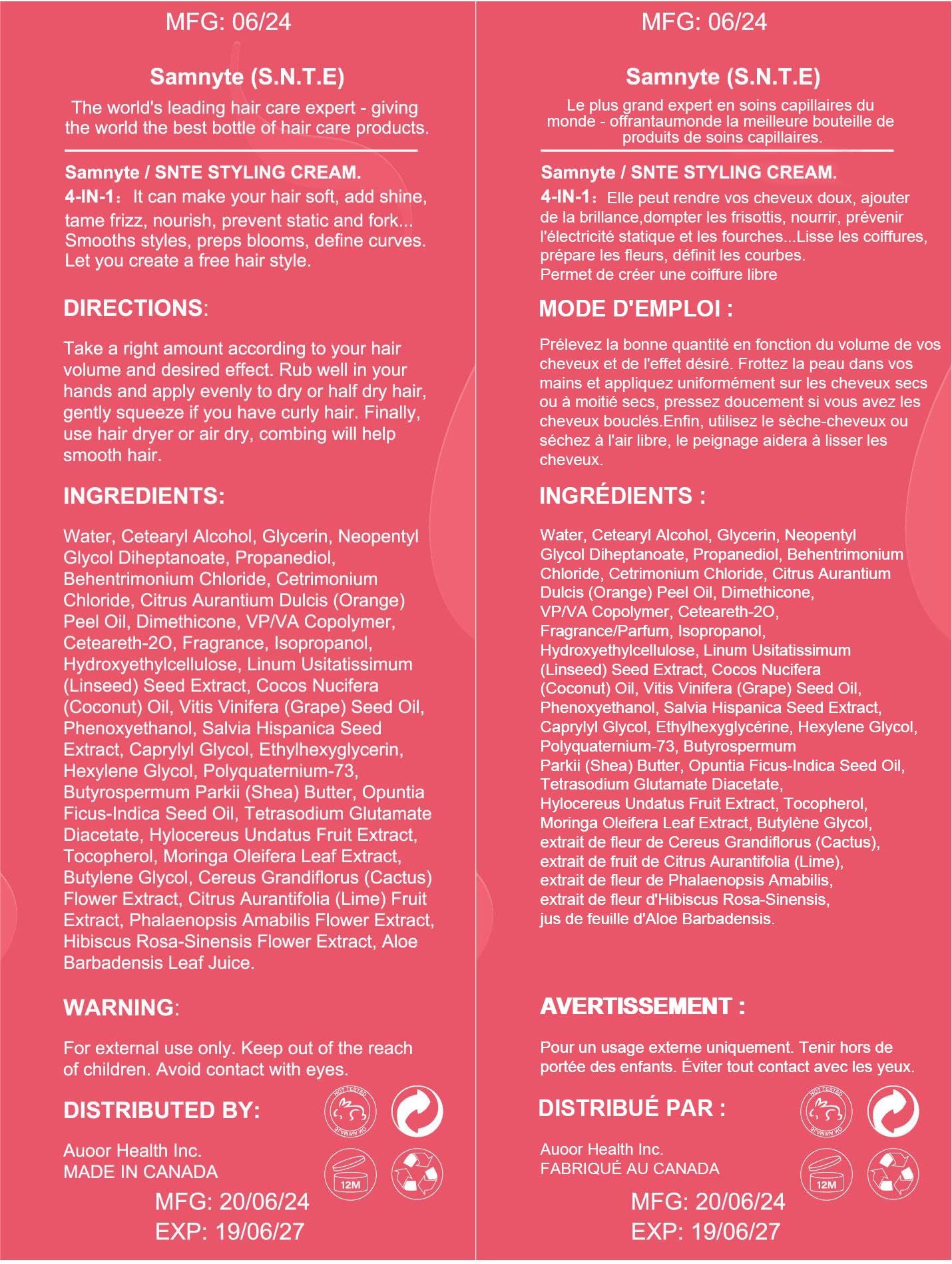 Samnyte daily-use routine image emphasizes easy application and frizz-free confidence