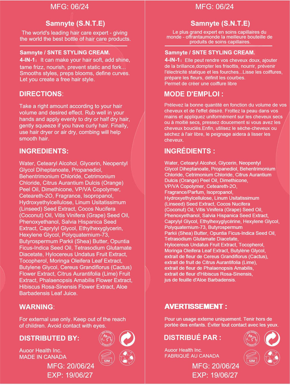 Samnyte daily-use routine image emphasizes easy application and frizz-free confidence