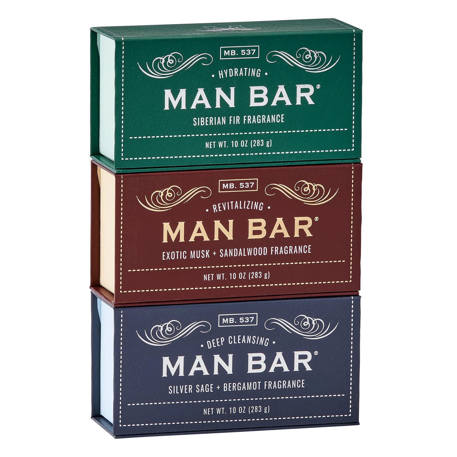 San Francisco Soap Co Man Bar gift set packaging shows premium gift-ready presentation