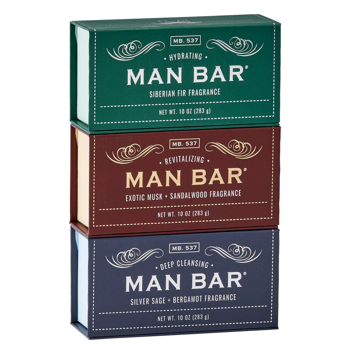San Francisco Soap Co Man Bar gift set packaging shows premium gift-ready presentation