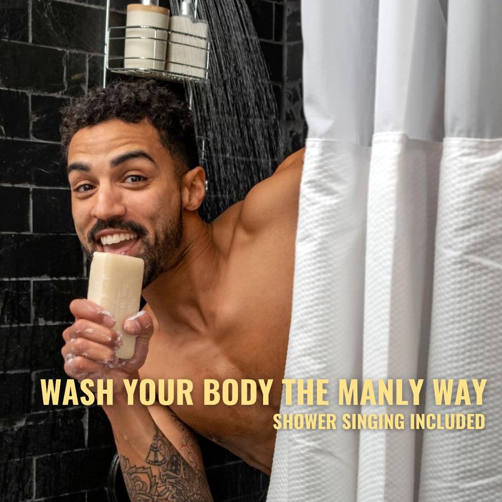 San Francisco Soap Company Man Bar Peppered Patchouli packaging, bold fragrance for gifting
